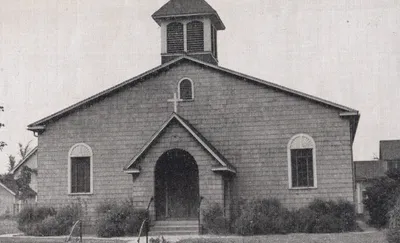 Exterior of former church, 1939. Source: Catholic Courier Golden Jubilee Edition: 1889-1939