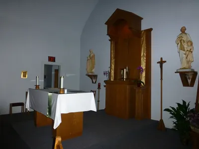 Sanctuary seen from right.