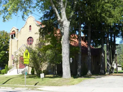 From right angle.