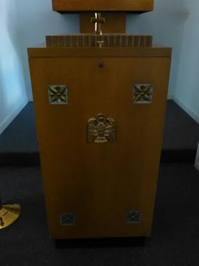 Baptismal font.