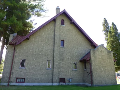 Back of the church.
