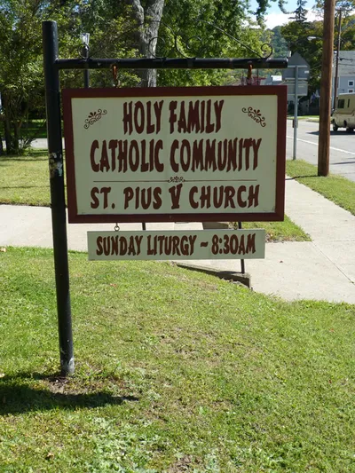 Church sign.