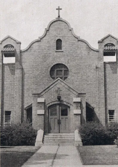 Exterior of church, 1939. Source: Catholic Courier Golden Jubilee Edition: 1889-1939