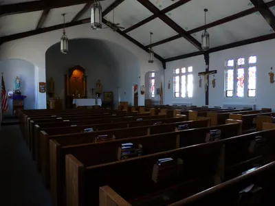 From back left corner.