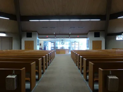 Back of the church.