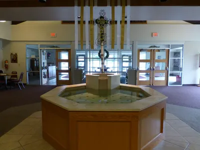 Baptismal font.