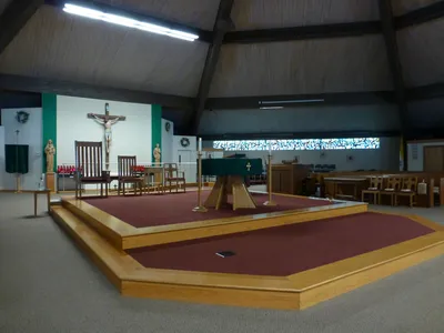 Sanctuary seen from left angle.