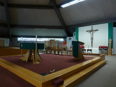 Sanctuary seen from right angle.