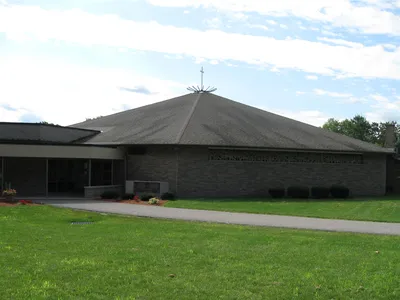 Back of the church.