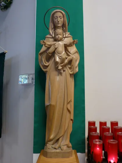 Statue of Our Lady with Christ child.