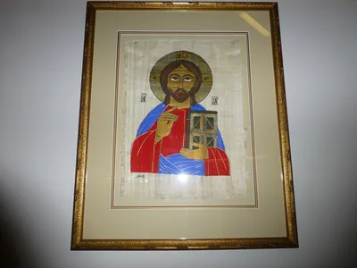 Replica of Christ icon.