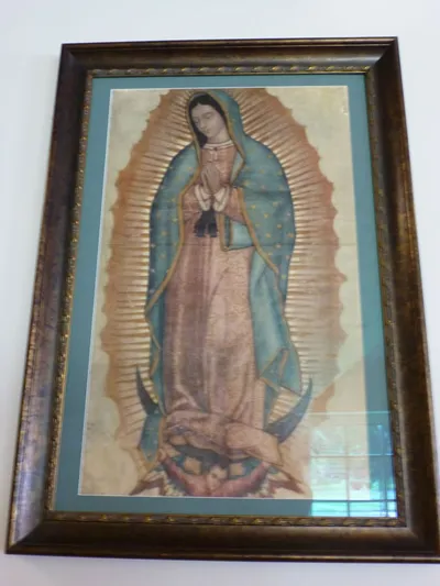 Our Lady of Guadelupe painting.