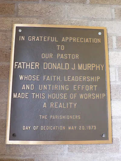 Memorial plaque.