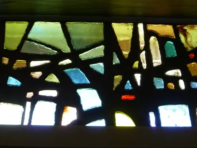 Part of the stained glass.