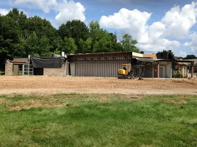Former church demolished, Aug. 6, 2015.