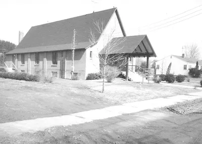 Church shortly after construction, 1966.