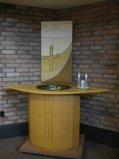 Baptismal font.