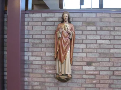 Sacred heart statue.
