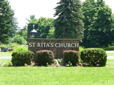 Church sign.