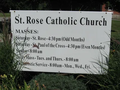 Church sign.