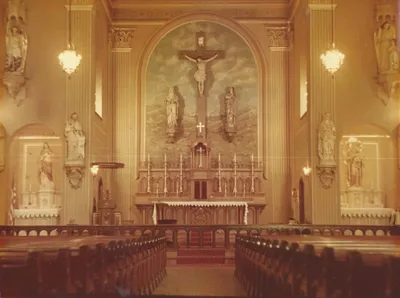 Front of the church, pre-Vatican II.