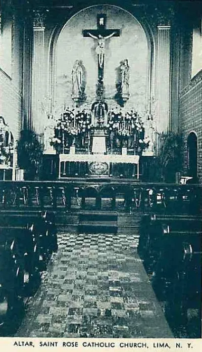 Postcard of interior, undated.