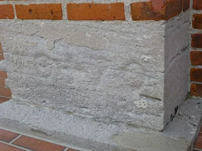 Church cornerstone. Appears to say 1870, though it's hard to see.