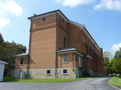 Back of the church.