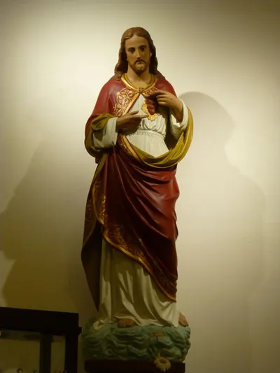 Sacred heart statue.