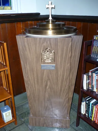 Baptismal font.