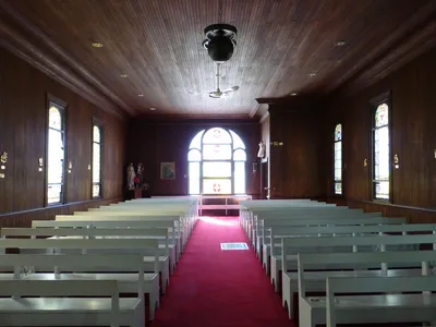 Back of the church.