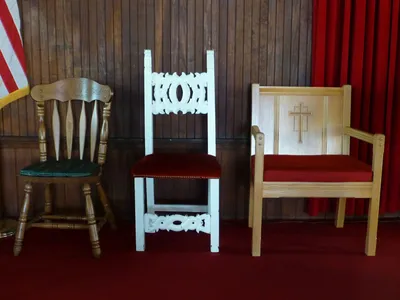 Celebrant's chair.