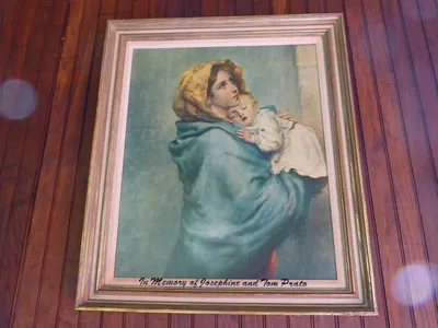 Painting of Our Lady with Christ child.