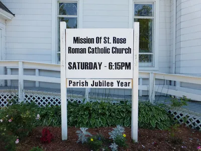 Church sign.