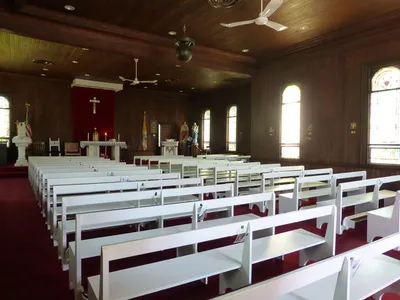 From back left corner.