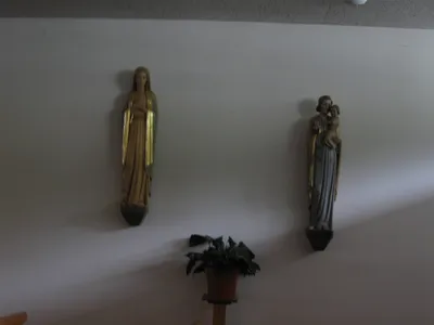 Statues of Our Lady and St. Joseph.