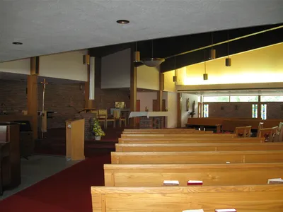 View of front from left side.