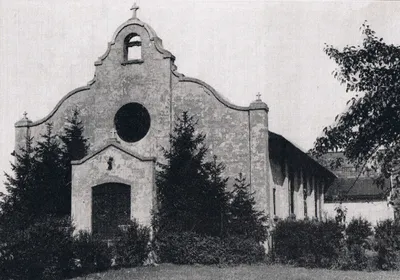 Exterior of former church, 1939. Source: Catholic Courier Golden Jubilee Edition: 1889-1939