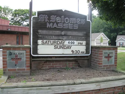 Church sign.
