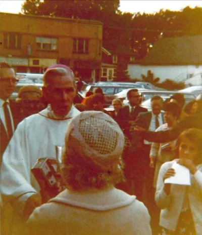 Ven. Fulton Sheen blessing present church. Source: Church Facebook Page