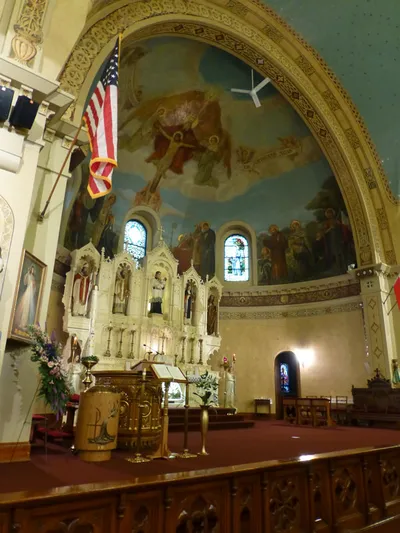 Sanctuary from left angle.