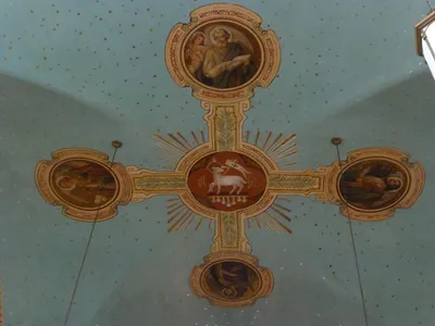Painting atop nave.