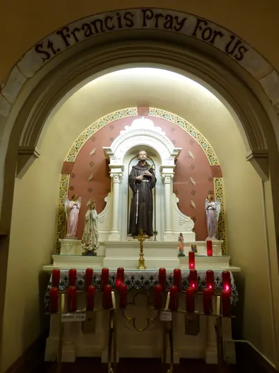 Shrine to St. Francis.