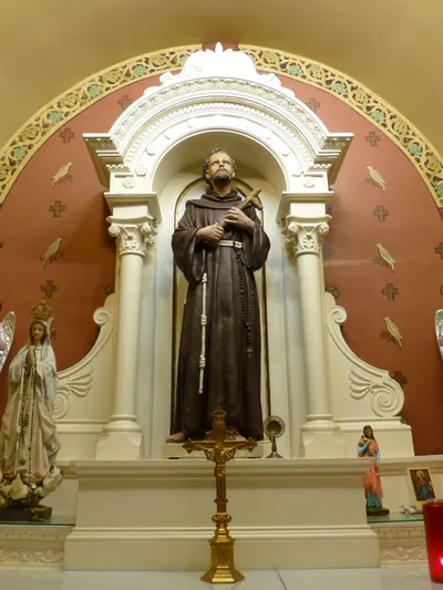 St. Francis of Assisi statue.