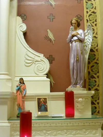 Angel statue.
