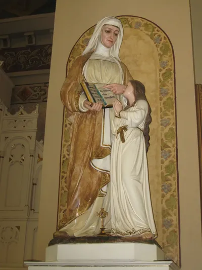 Statue of St. Agnes.