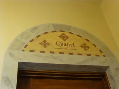 Entrance to chapel.