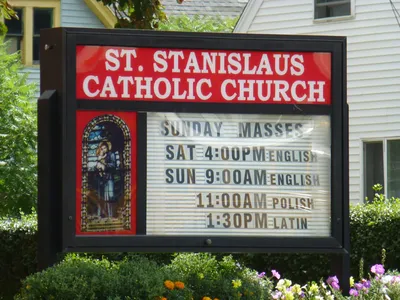Church sign.