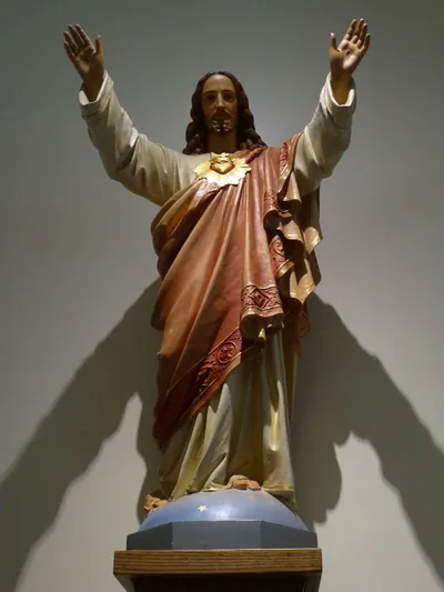 Sacred Heart statue.