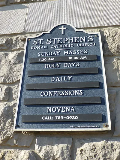 Church sign.